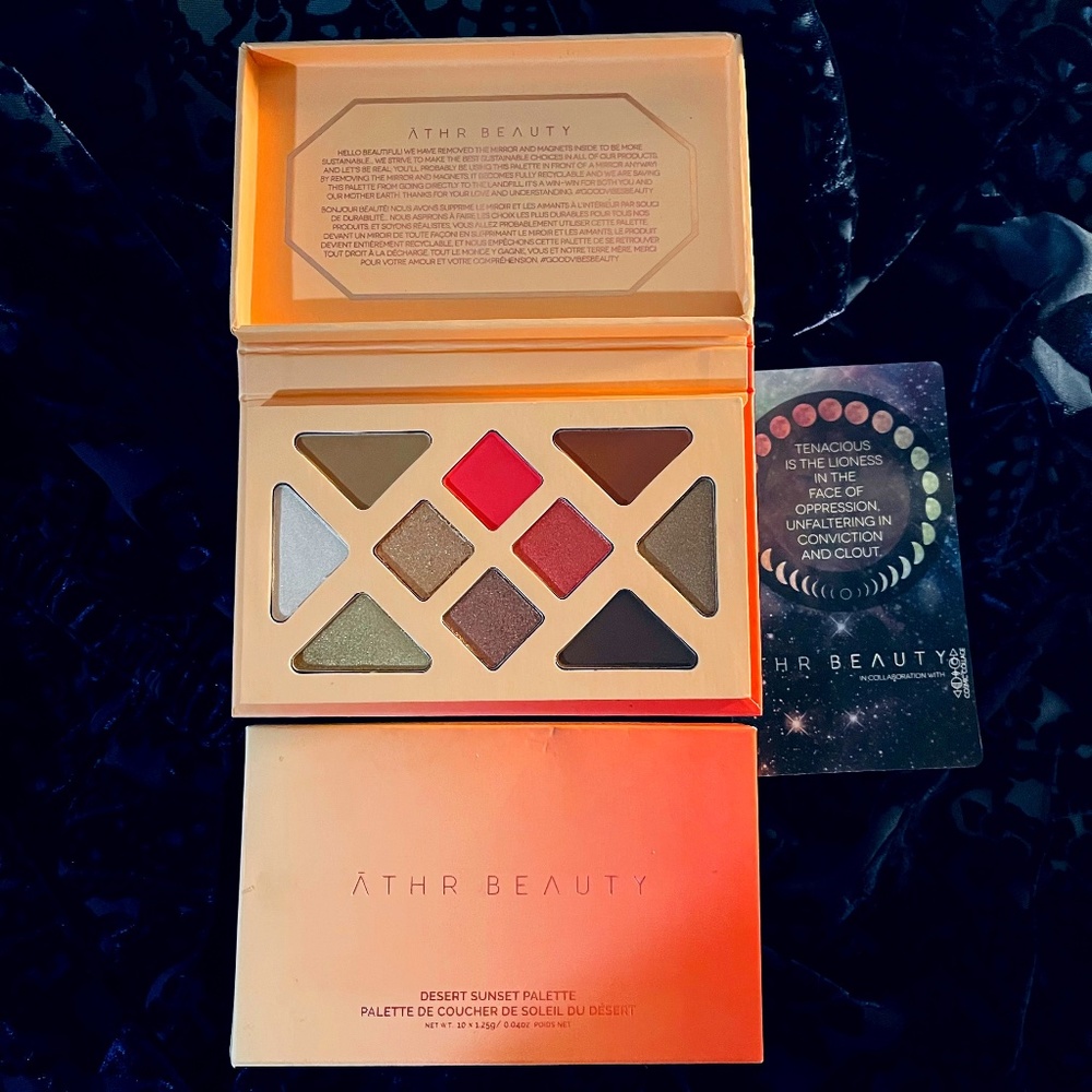 ATHR BEAUTY EYE SHADOW DESERT SUN SET PALETTE FULL SIZE 10 SHADES BOHO